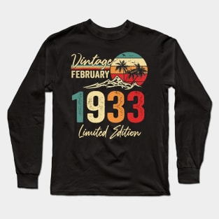 1933 birthday Long Sleeve T-Shirt
